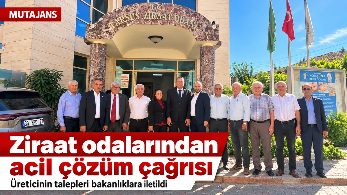 Mersin ziraat odalarının &ccedil;&ouml;z&uuml;m talepleri ilgili kurumlara iletildi