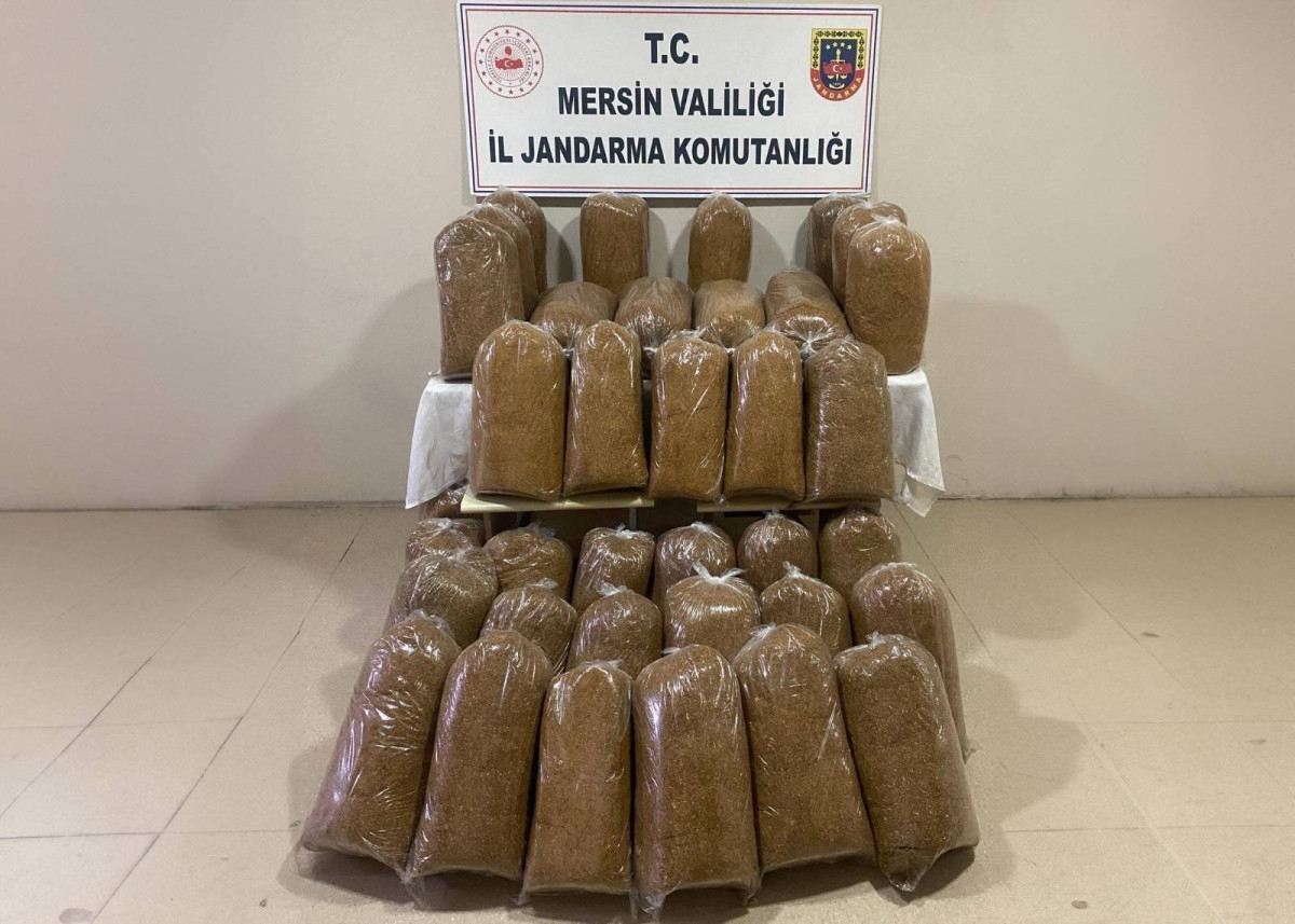 Mersin'de 375 kilogram gümrük kaçağı tütün ele geçirildi