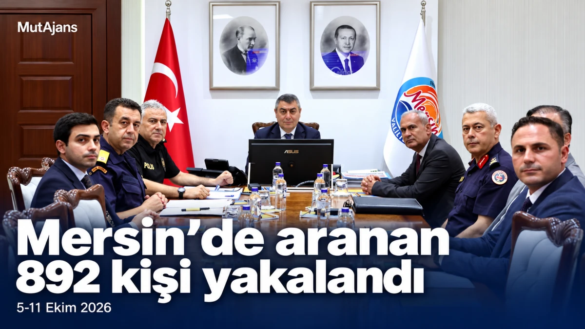 Mersin&rsquo;de aranan 892 kişi yakalandı