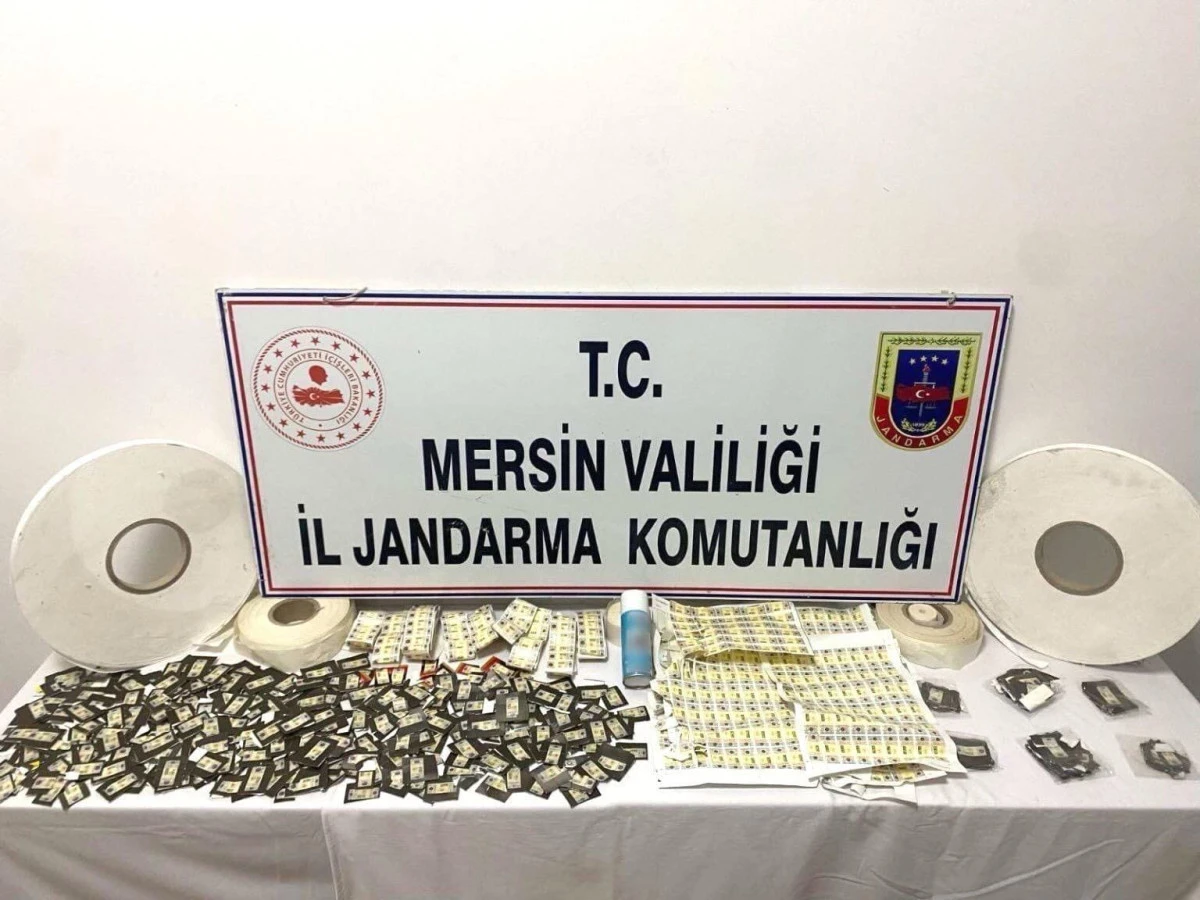 Mersin'de jandarmadan kaçak makaron operasyonu 