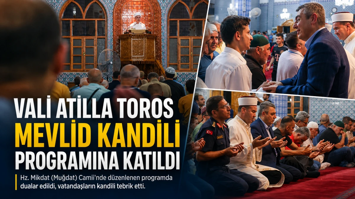 Mersin&rsquo;de Mevlid Kandili programı d&uuml;zenlendi