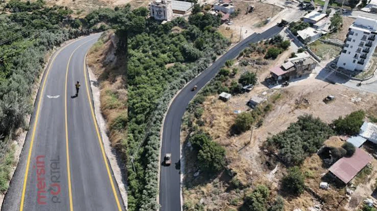 Mersin&rsquo;in Mezitli il&ccedil;esinde 11,5 kilometrelik yol yenilendi