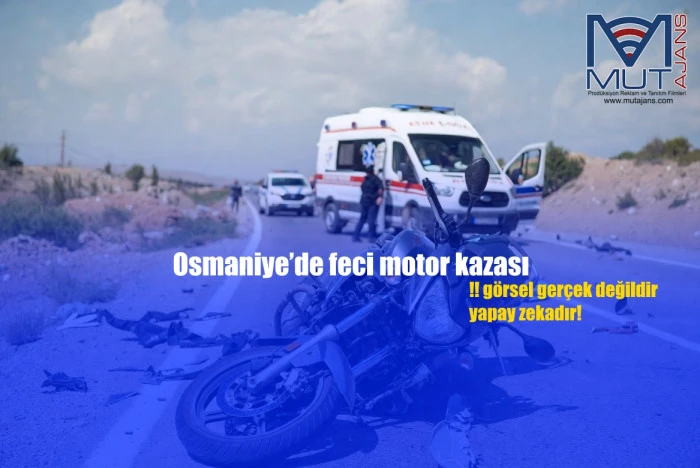 Osmaniye&rsquo;de feci motor kazası                                