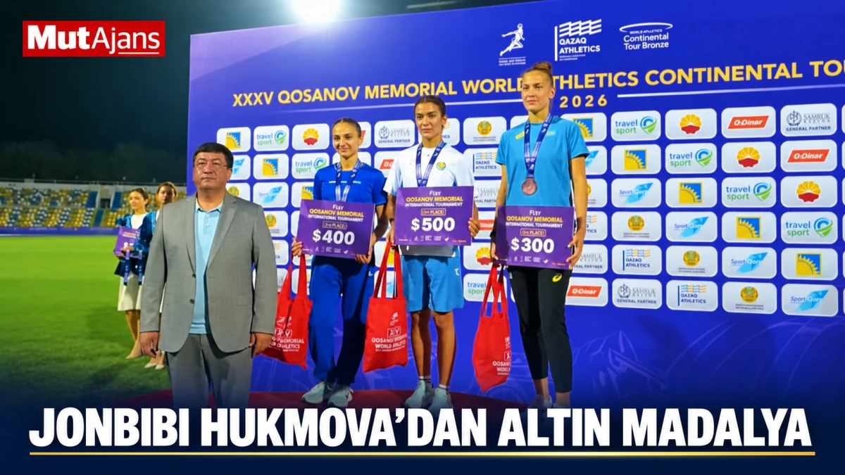 &Ouml;zbek atlet Jonbibi Hukmova&rsquo;dan Kazakistan&rsquo;da altın madalya