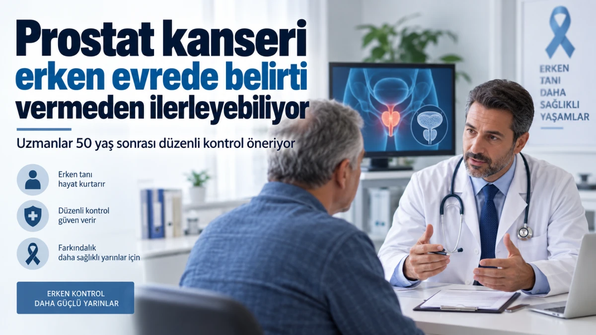 Prostat kanseri erken evrede belirti vermeden ilerleyebiliyor