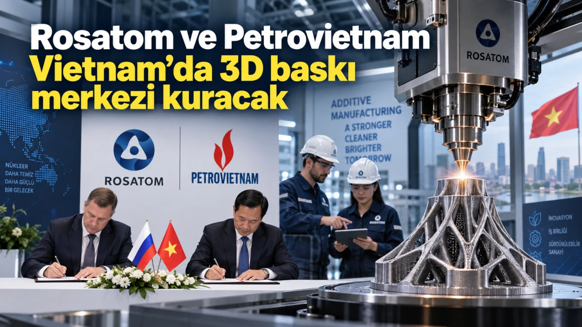 Rosatom ve Petrovietnam Vietnam&rsquo;da 3D baskı merkezi kuracak