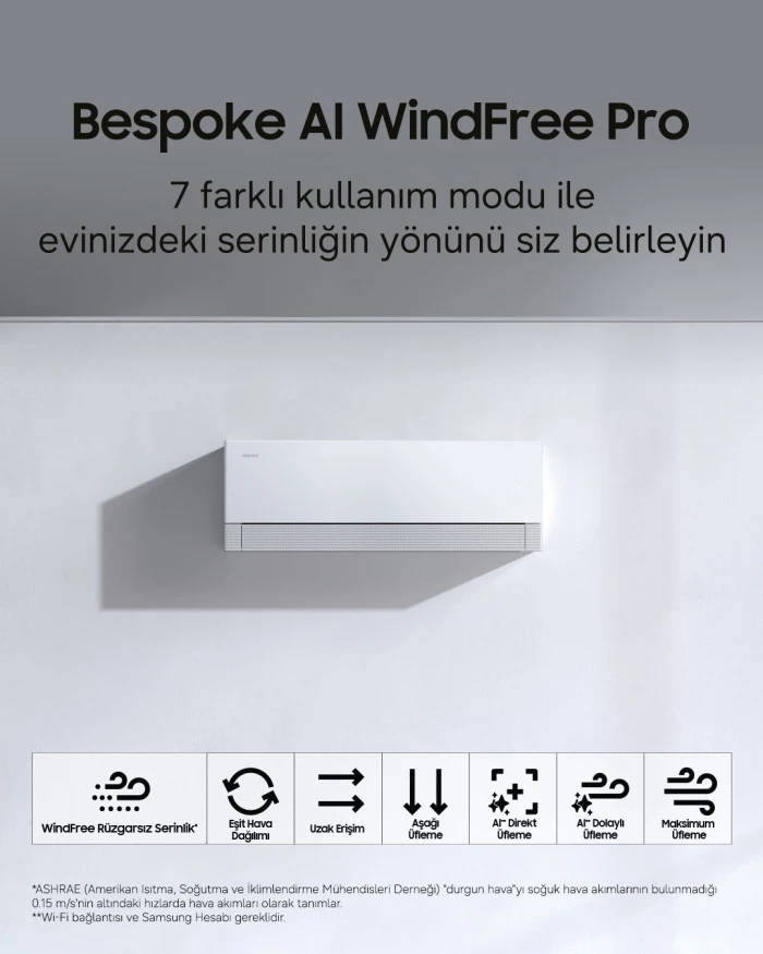 Samsung&rsquo;dan Bespoke AI WindFree Pro klimalara 6 yıl garanti kampanyası