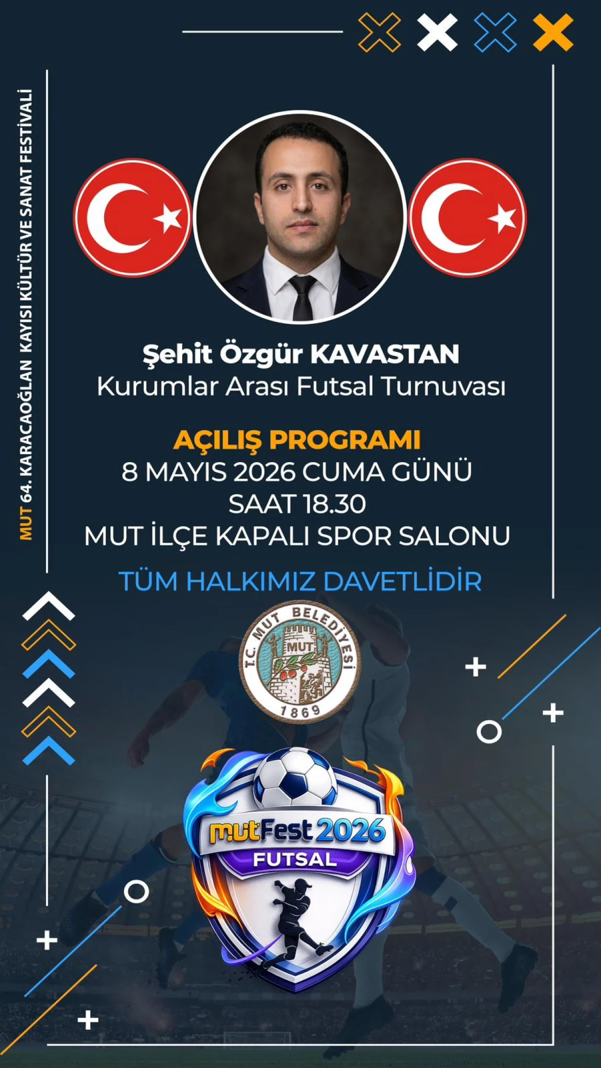 Şehit &Ouml;zg&uuml;r Kavastan Kurumlar Arası Futsal Turnuvası başlıyor