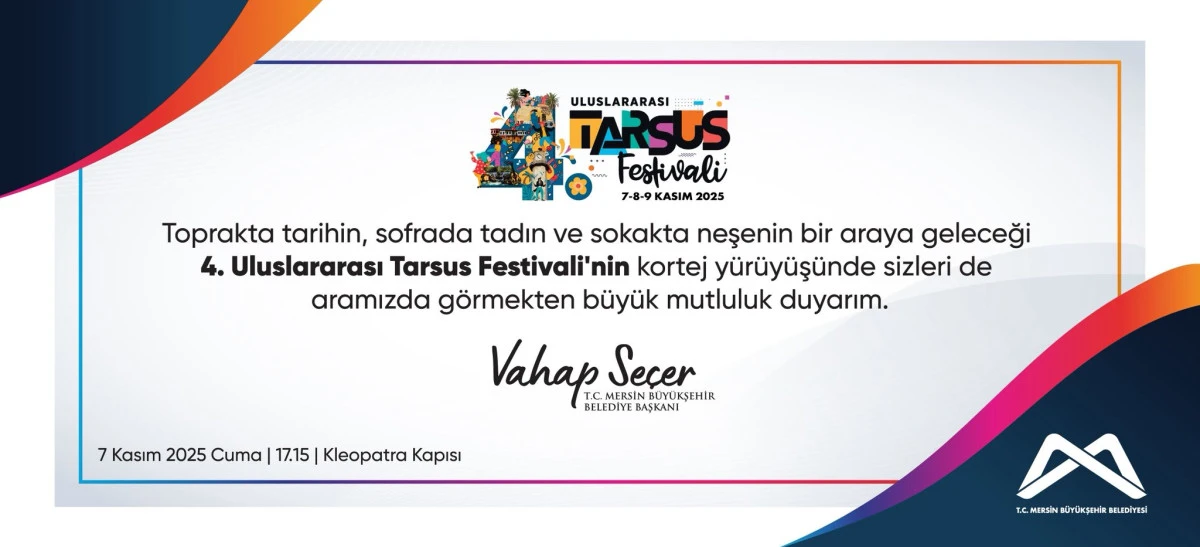 Tarsus'da 4. Uluslararası Festivali Başlıyor 