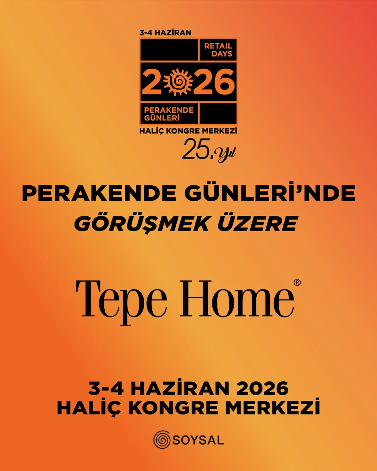 Tepe Home, Perakende G&uuml;nleri&rsquo;nde &uuml;&ccedil;&uuml;nc&uuml; kez lounge sponsoru