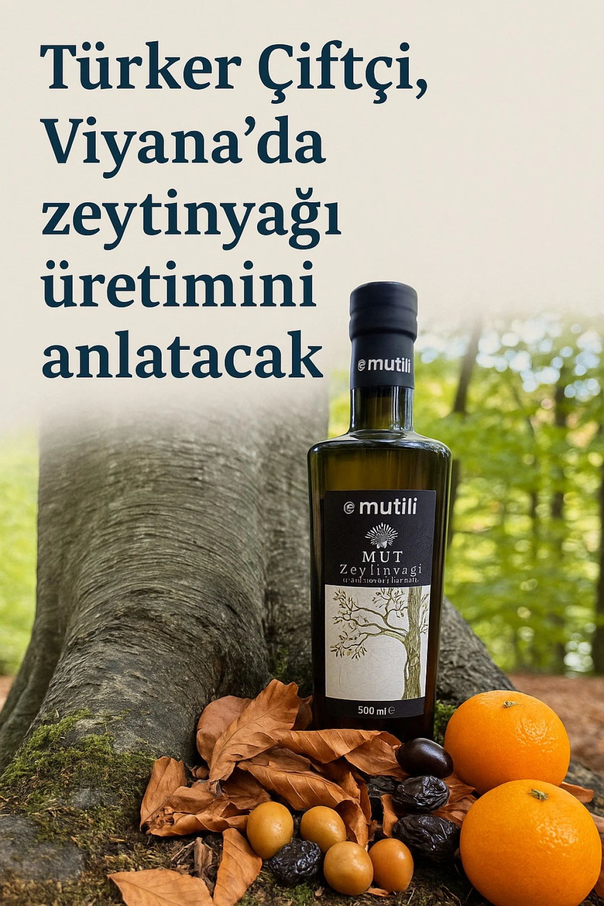 Türker Çiftçi, Viyana’da zeytinyağı üretimini anlatacak