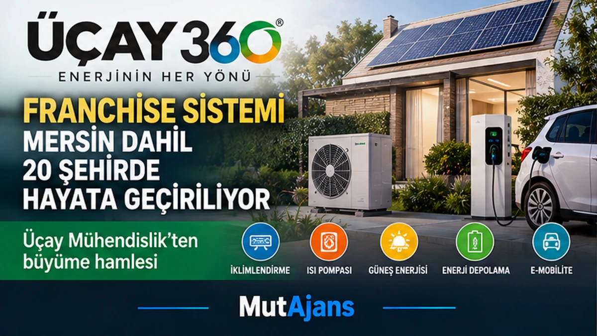 &Uuml;&Ccedil;AY 360 franchise sistemi Mersin dahil 20 şehirde hayata ge&ccedil;iriliyor