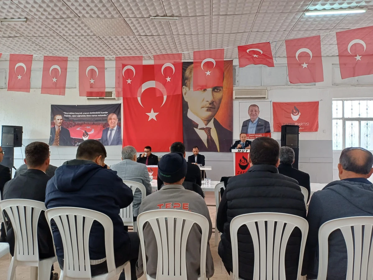Zafer Partisi Mut İlçe Kongresi’nde Yaşar Şahin Başkan Seçildi